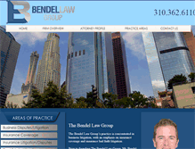 Tablet Screenshot of bendellaw.com